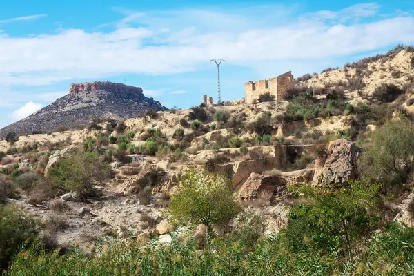 Mula, Murcia, İspanya 'daki harabe ev. Avrupa.