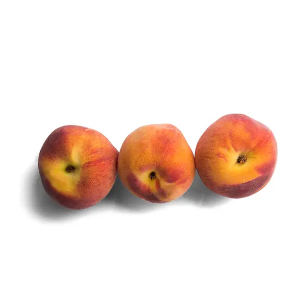 Frische Saftige Pfirsich Isoliert Auf Dem Weißen Hintergrund — Stockfoto