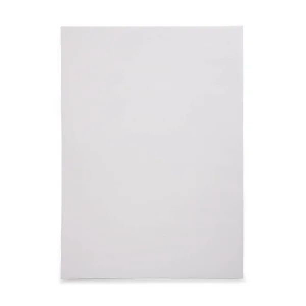 Nahaufnahme Glänzendes Papier Vor Weißem Hintergrund — Stockfoto