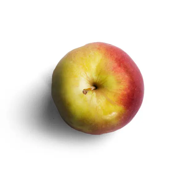 新鲜多汁的苹果在白色的背景上被分离出来 — 图库照片