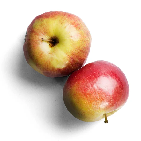 Frische Saftige Apfel Isoliert Auf Dem Weißen Hintergrund — Stockfoto