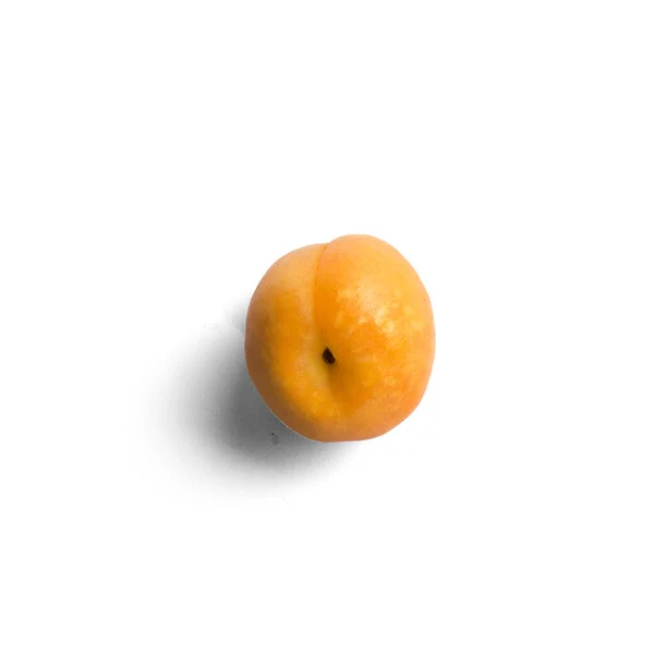 Frische Saftige Aprikose Isoliert Auf Weißem Hintergrund — Stockfoto