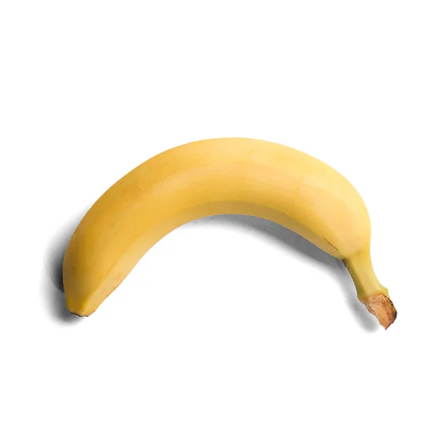 Banana Suculenta Fresca Isolada Fundo Branco — Fotografia de Stock