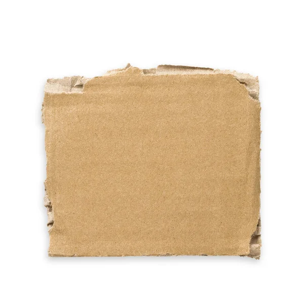 Pappteile Isoliert Auf Weißem Brett — Stockfoto