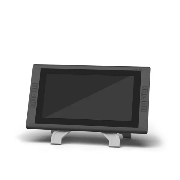 Computador Tablet Preto Com Display Preto Branco Adequado Para Seu — Fotografia de Stock
