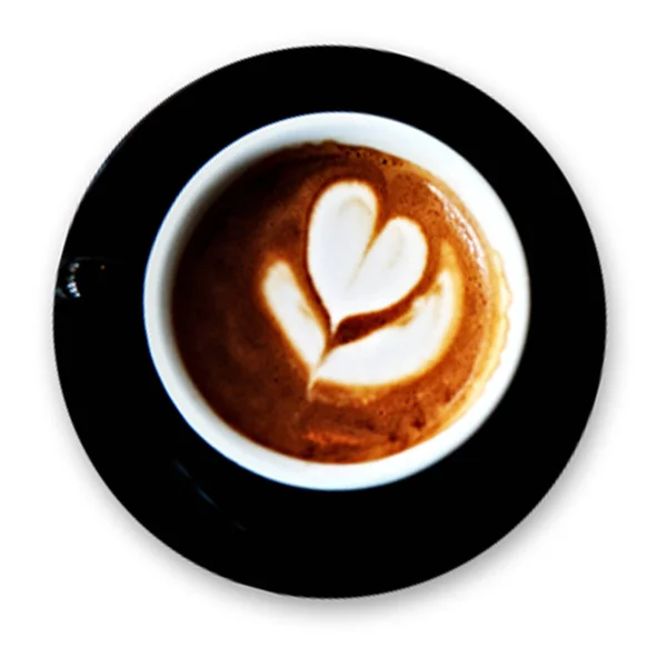 Blättern Sie Espresso Von Oben Passend Für Ihr Café Projekt — Stockfoto