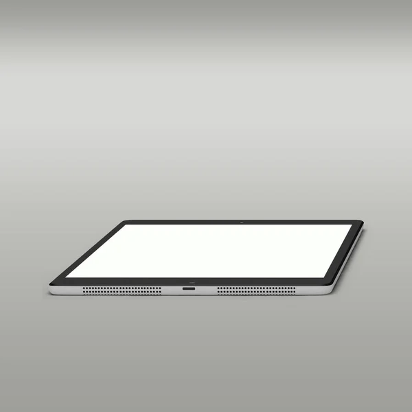 在灰色背景下隔离的近景现代钢笔平板适合您的设备设计 — 图库照片