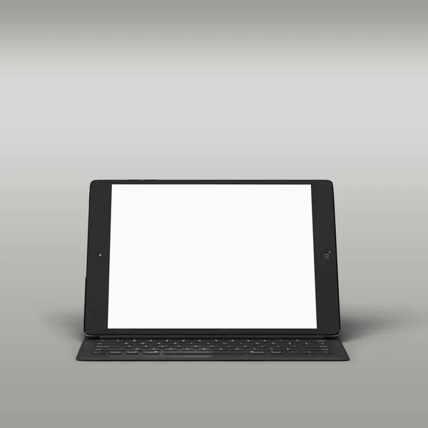 Clavier Externe Pour Tablette Pen Pour Utilisateur Isolé Sur Fond — Photo