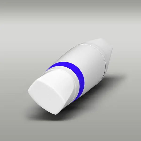 Blue Marker Pen Isolated Grey Background — Stock Photo, Image