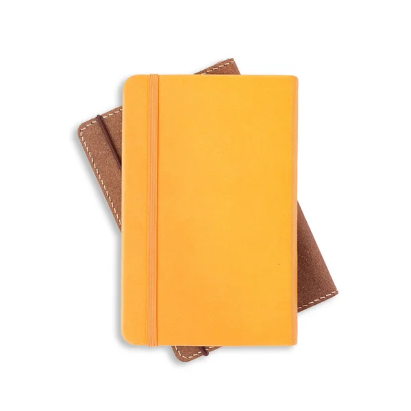 Vários Notebook Com Conceito Flat Lay Isolado Fundo Branco — Fotografia de Stock