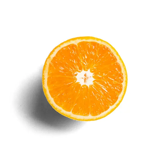 Vers Sappig Oranje Geïsoleerd Witte Achtergrond — Stockfoto