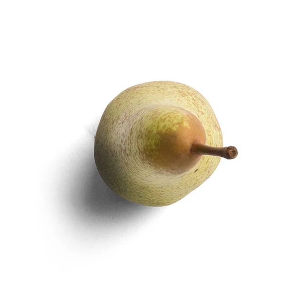 白色背景上的新鲜多汁梨 — 图库照片