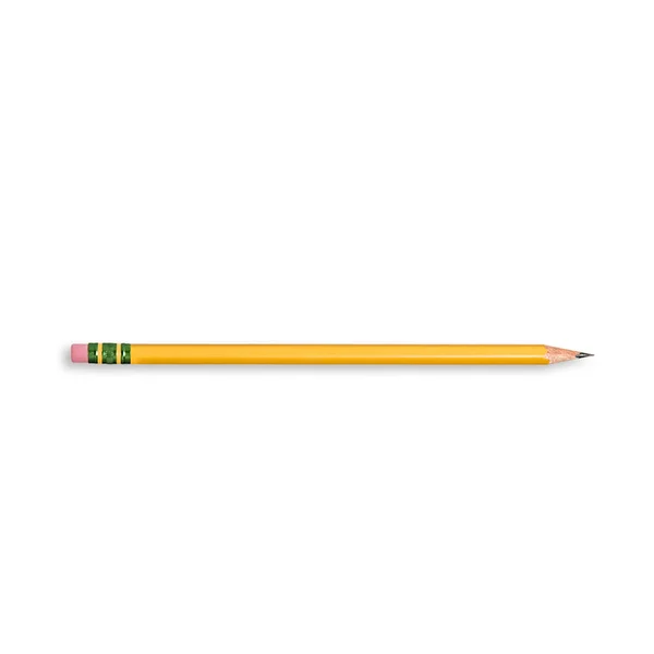 灰色の背景に鉛筆で学校の概念に戻る — ストック写真