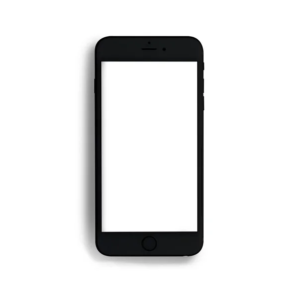 Glanzende Smartphones Geïsoleerd Grijze Achtergrond Met Blanco Wit Scherm Voor — Stockfoto