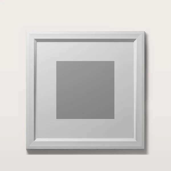Blank Biały Obraz Ramki Izolowane Biały Pasuje Projektu Makiety — Zdjęcie stockowe