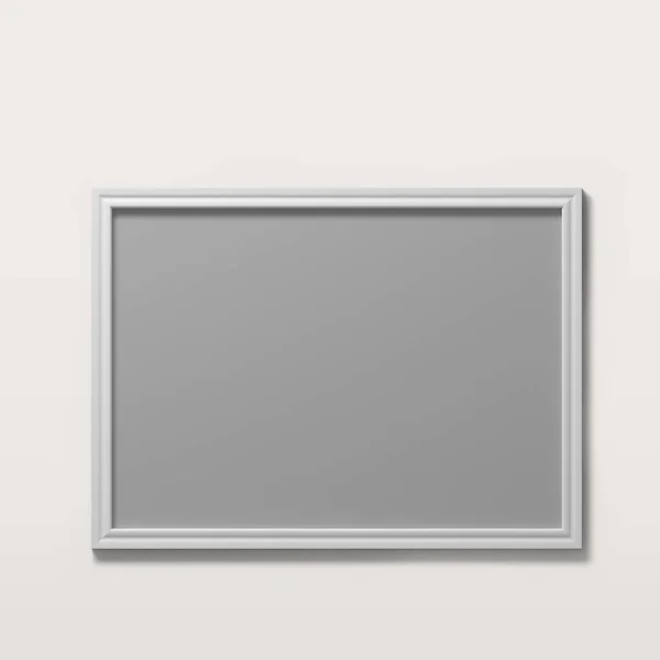 Blank White Frame Isolated White Background Suitable Mockup Design — Stock Photo, Image