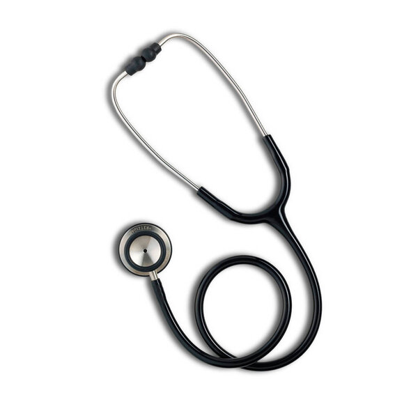 A medical stethoscope isolated on a white background fit for your medical design.