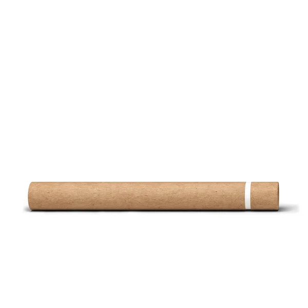 Contemporary Tube Paper Saver Isolated White Background — Stock Photo, Image
