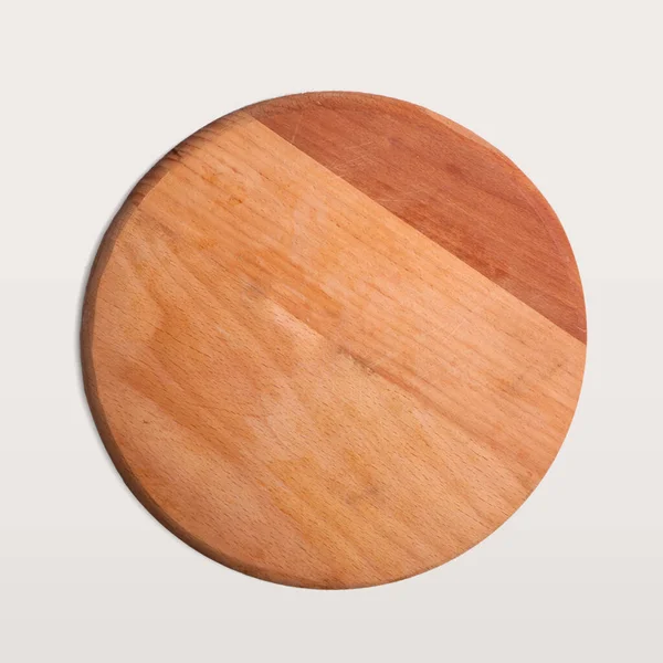 Close View Wooden Cutting Board Rounded Shape Fit Kitchen Concept — Stock Photo, Image