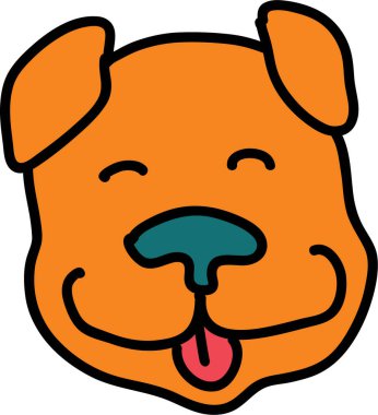 Çocukların sevimli orman hayvanlarının lineer vektör çizimi.