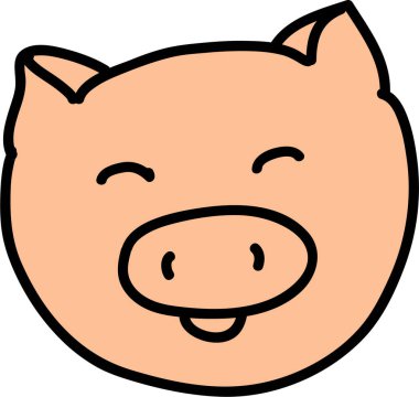 Çocukların sevimli orman hayvanlarının lineer vektör çizimi.