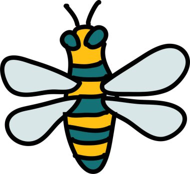 Çocukların sevimli orman hayvanlarının lineer vektör çizimi.