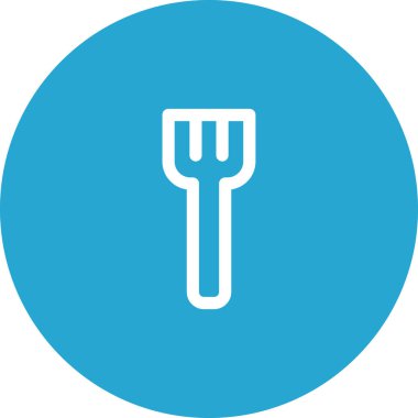 Basit yuvarlak renkli yiyecek fikri simgesi.