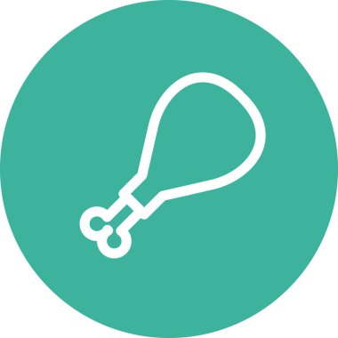 Basit yuvarlak renkli yiyecek fikri simgesi.