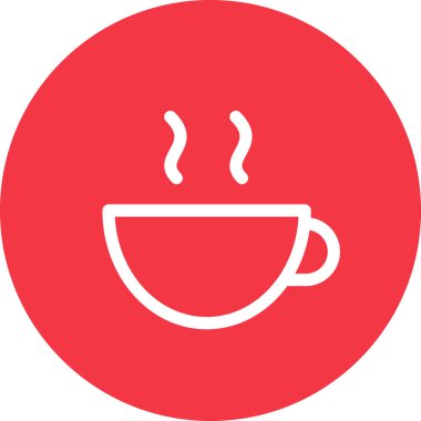 Basit yuvarlak renkli yiyecek fikri simgesi.