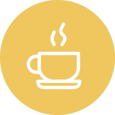 Basit yuvarlak renk ofis fikri simgesi.