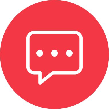 Basit yuvarlak renk ofis fikri simgesi.