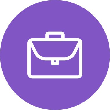 Basit yuvarlak renk ofis fikri simgesi.