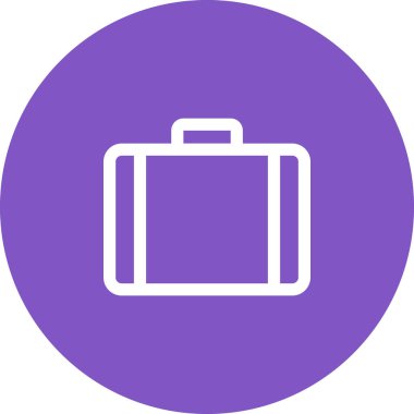 Basit yuvarlak renk ofis fikri simgesi.