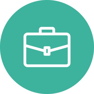 Basit yuvarlak renk ofis fikri simgesi.