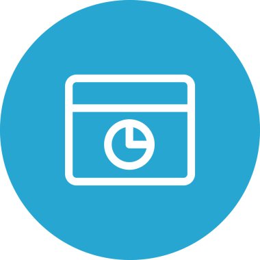 Basit yuvarlak renk ofis fikri simgesi.