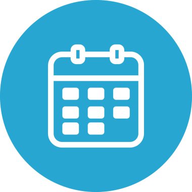 Basit yuvarlak renk ofis fikri simgesi.