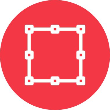 Basit yuvarlak renk ofis fikri simgesi.