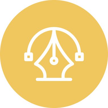 Basit yuvarlak renk ofis fikri simgesi.