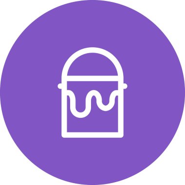 Basit yuvarlak renk ofis fikri simgesi.