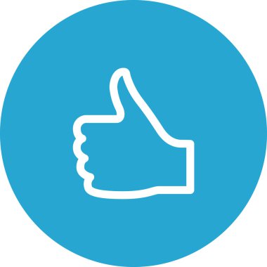 Basit yuvarlak renk ofis fikri simgesi.