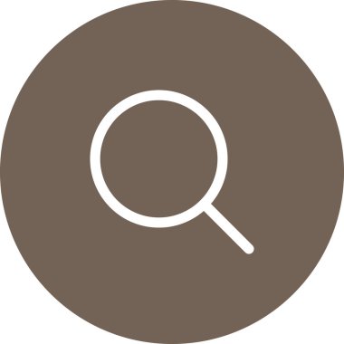 Basit yuvarlak renk ofis fikri simgesi.