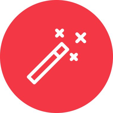 Basit yuvarlak renk ofis fikri simgesi.