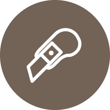 Basit yuvarlak renk ofis fikri simgesi.