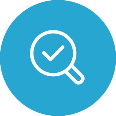 Basit yuvarlak renk ofis fikri simgesi.