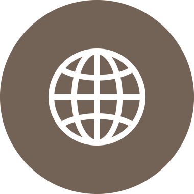 Basit yuvarlak renk ofis fikri simgesi.