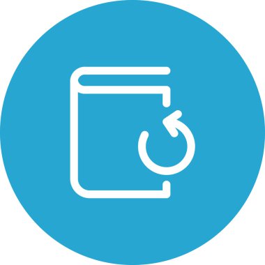 Basit yuvarlak renk ofis fikri simgesi.