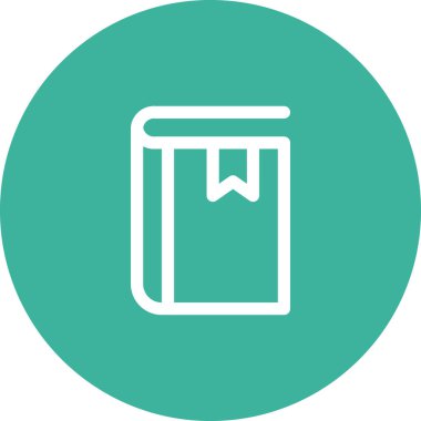 Basit yuvarlak renk ofis fikri simgesi.