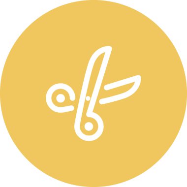 Basit yuvarlak renk ofis fikri simgesi.