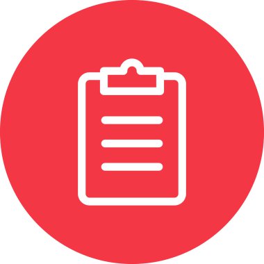 Basit yuvarlak renk ofis fikri simgesi.