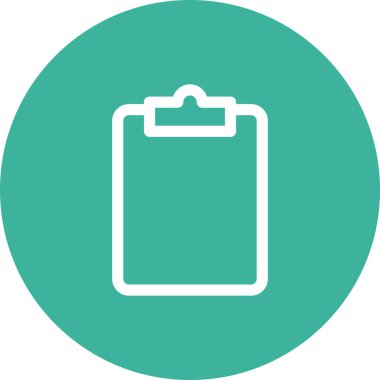 Basit yuvarlak renk ofis fikri simgesi.